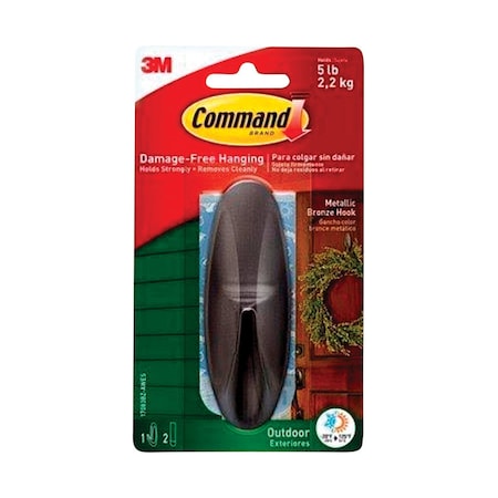 Command 3M Command Large Plastic Hook 4.125 in. L 1 pk 17083BZ-AWES
